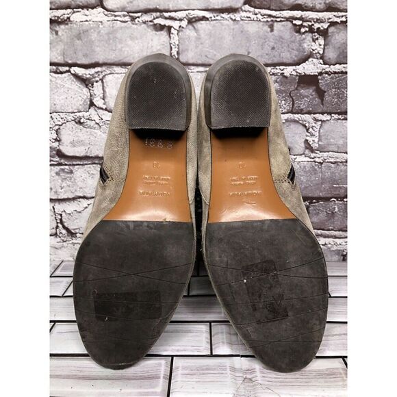 Aquatalia Taupe Suede Leather Side Zip Heel Ankle Booties Women’s Sz 10M US/41EU - Picture 15 of 16